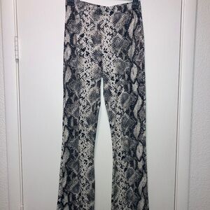 Snake Print Boot Cut Leggings